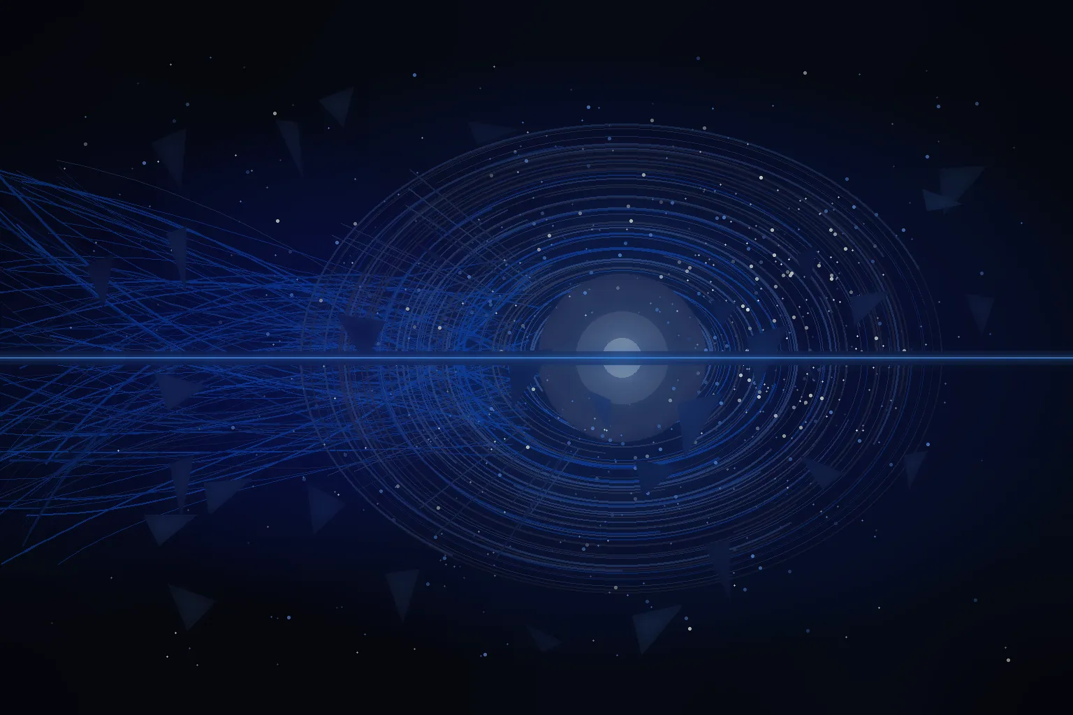Content streams resolving into a rights-ledger aperture
